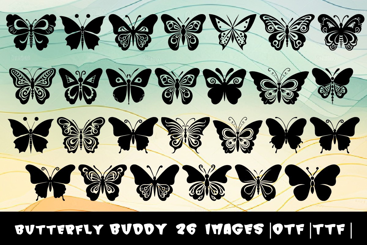 Schriftart Butterfly Buddy