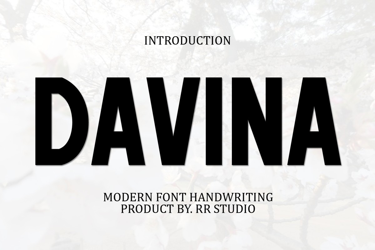 Schriftart Davina