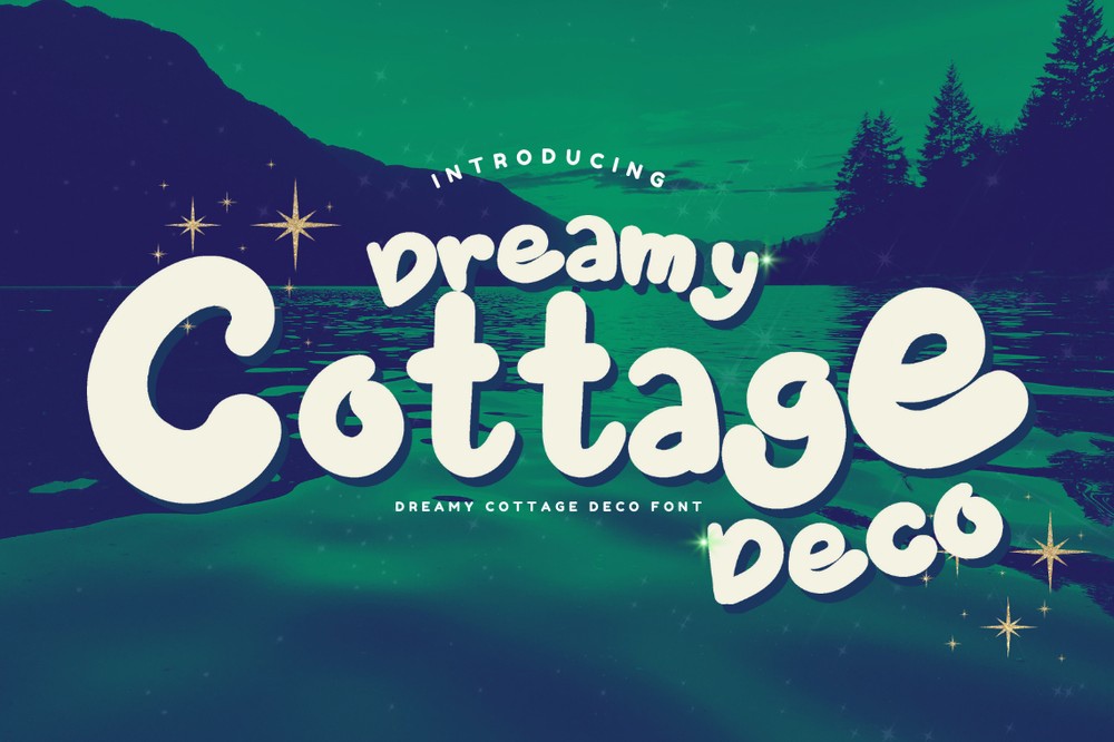 Schriftart Dreamy Cottage Deco