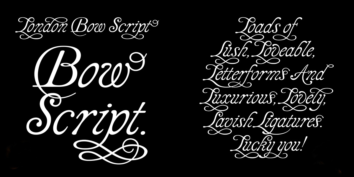 Schriftart LDN Bow Script