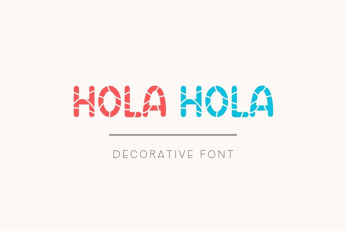 Schriftart Hola