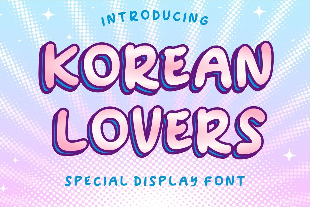 Schriftart Korean Lovers