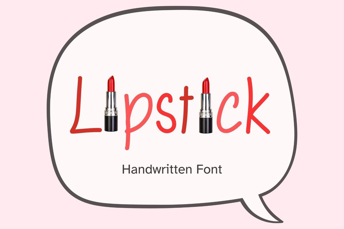 Schriftart Lipstick