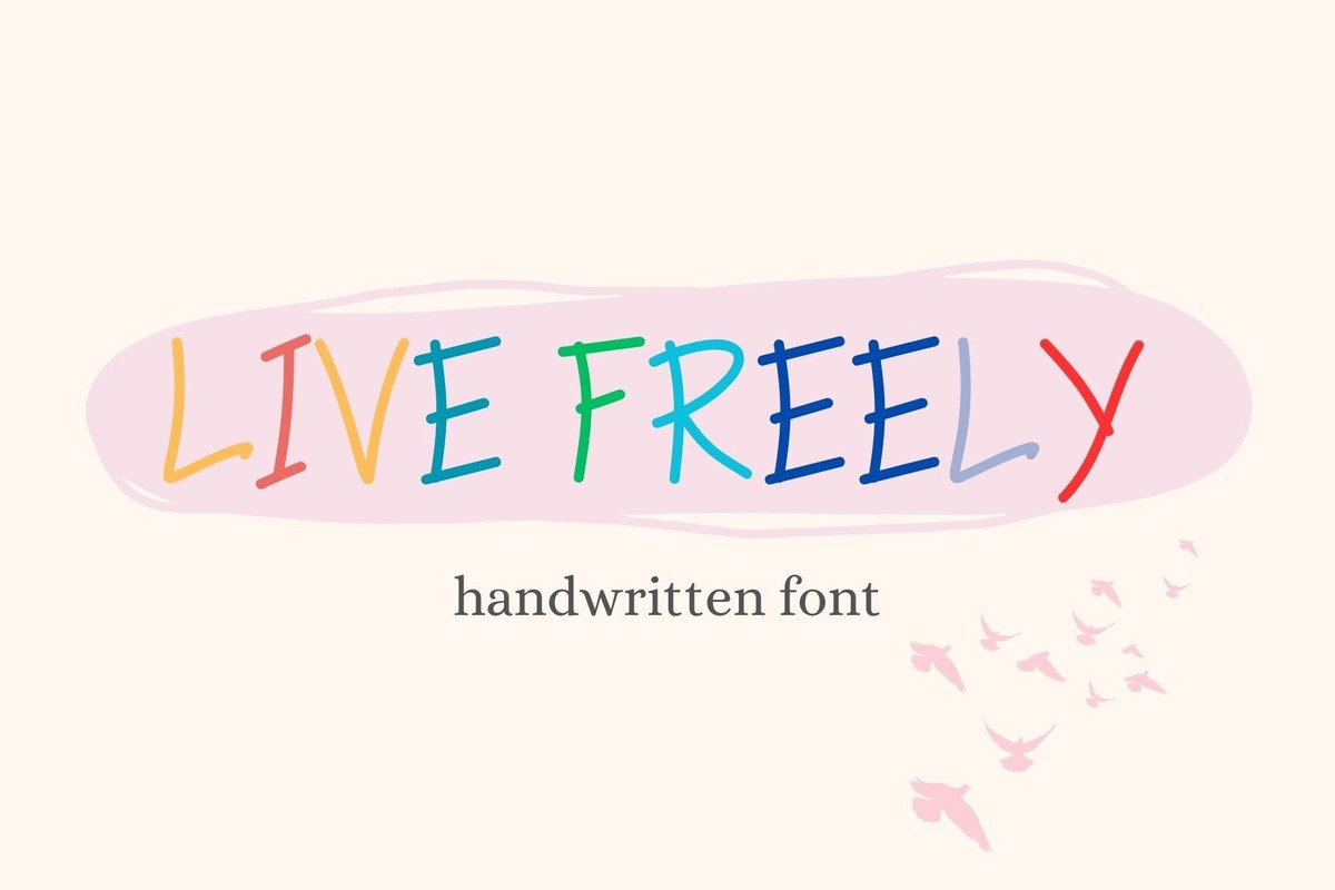 Schriftart Live Freely