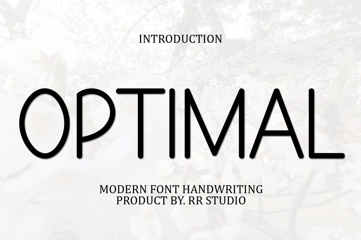 Schriftart Optimal