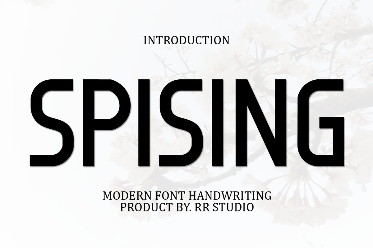 Schriftart Spising