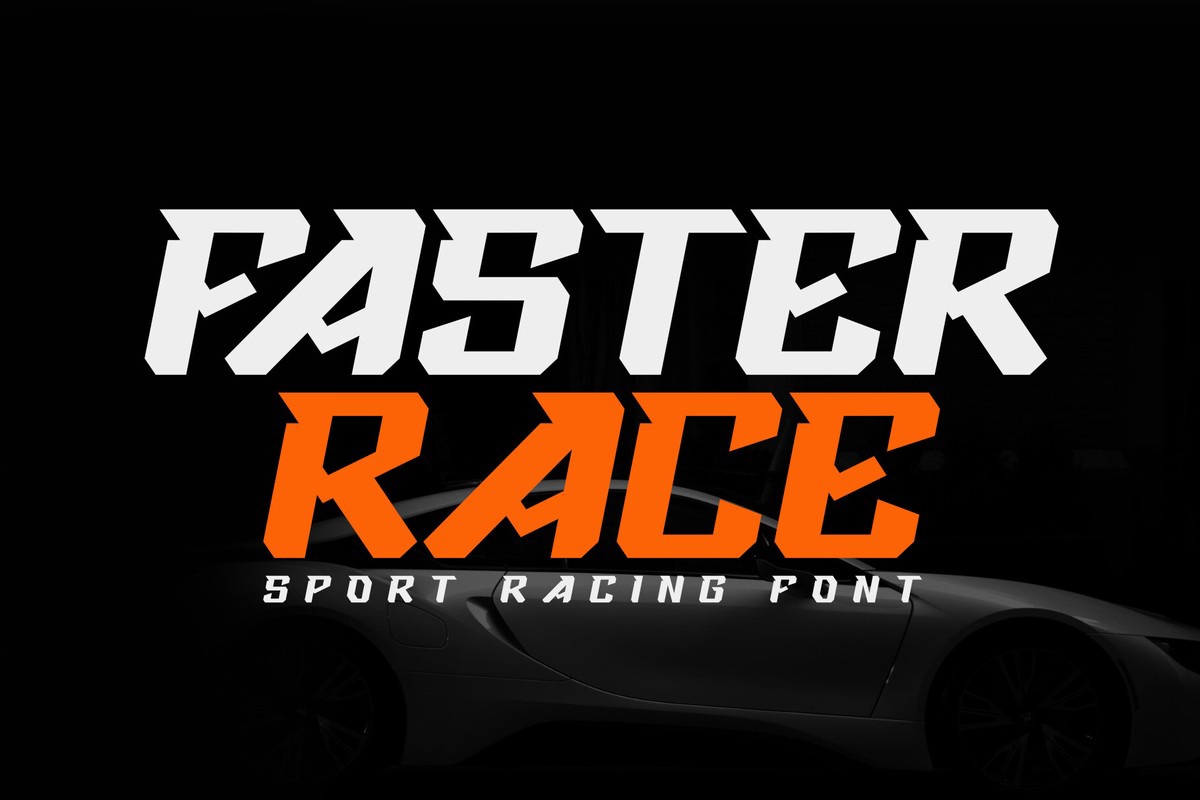 Schriftart Faster Race