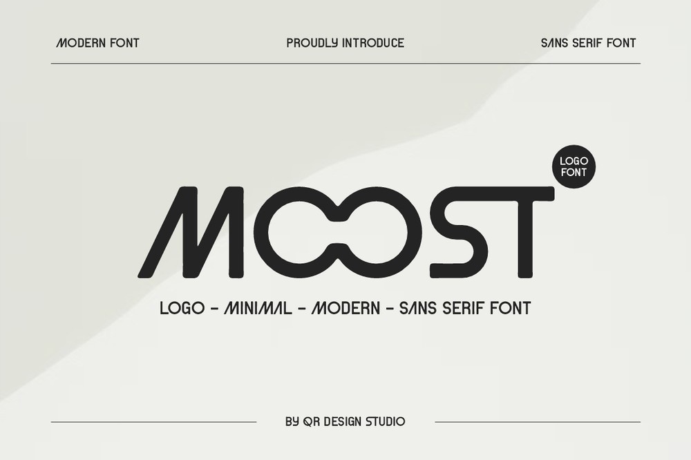 Schriftart Moost