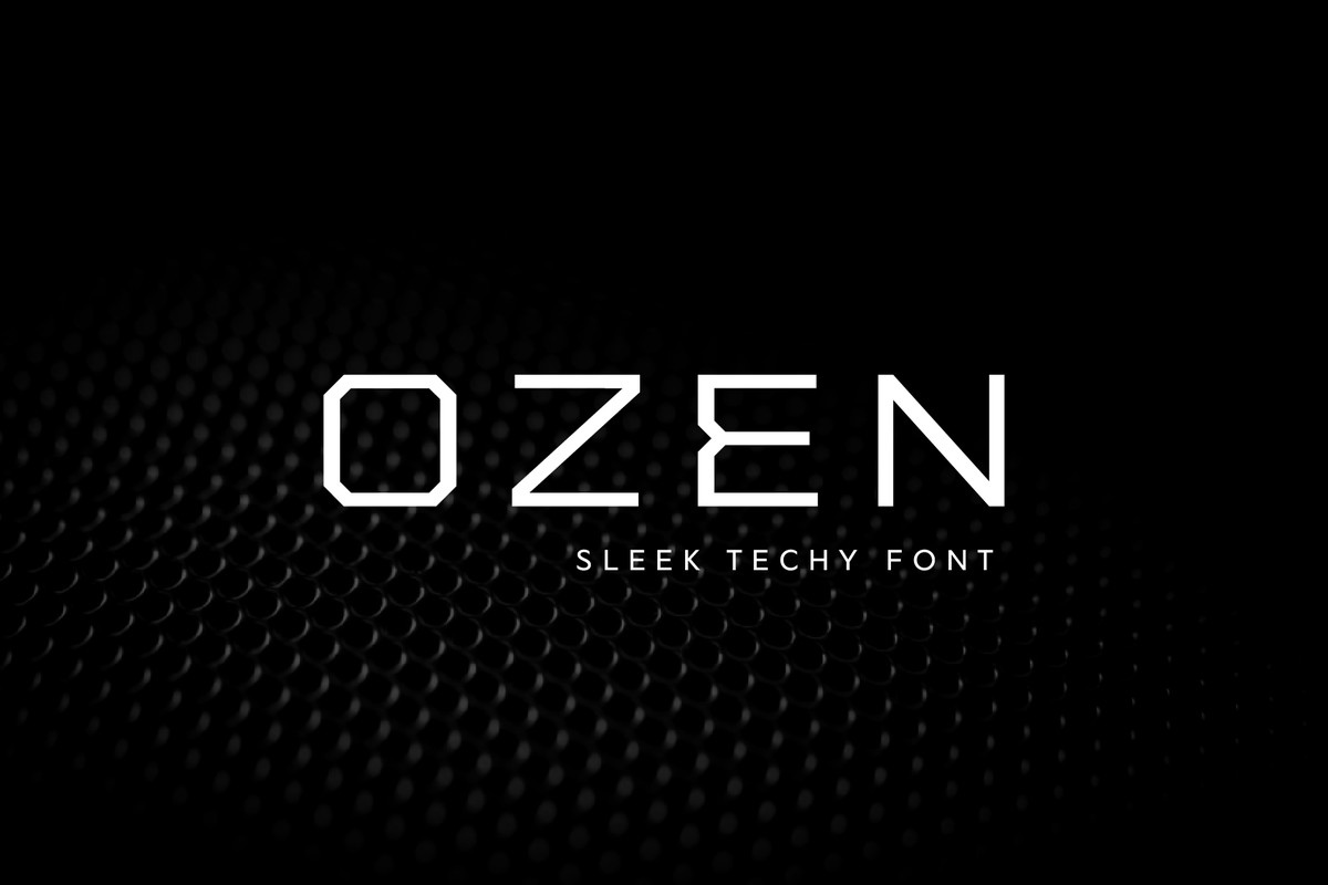 Schriftart Ozen