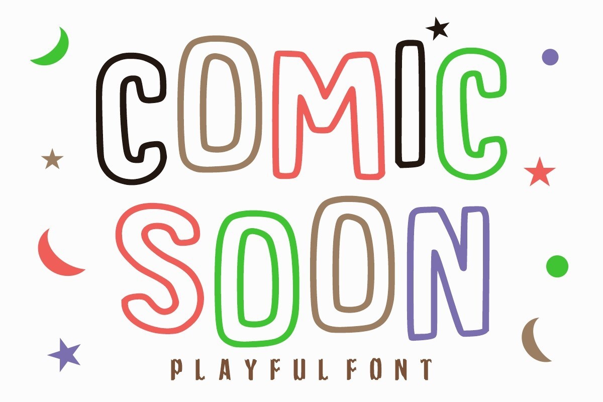 Schriftart Comic Soon