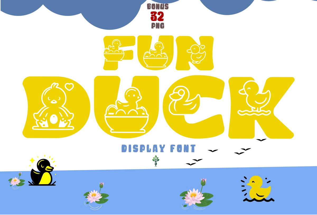 Schriftart Fun Duck