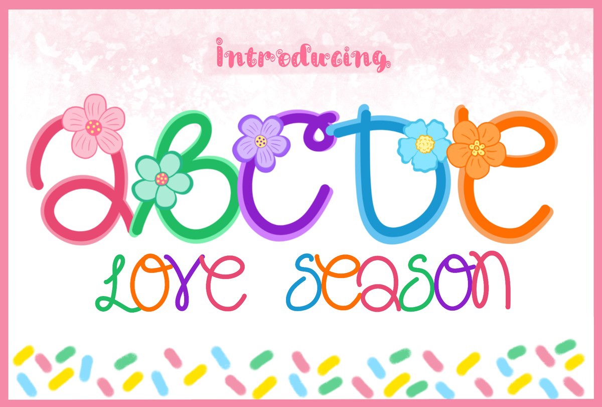 Schriftart Love Season