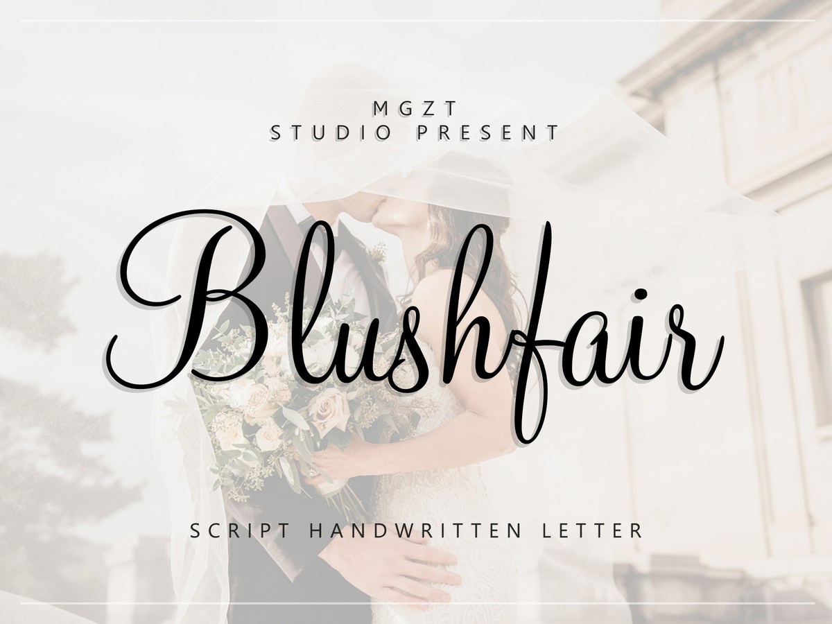 Schriftart Blushfair