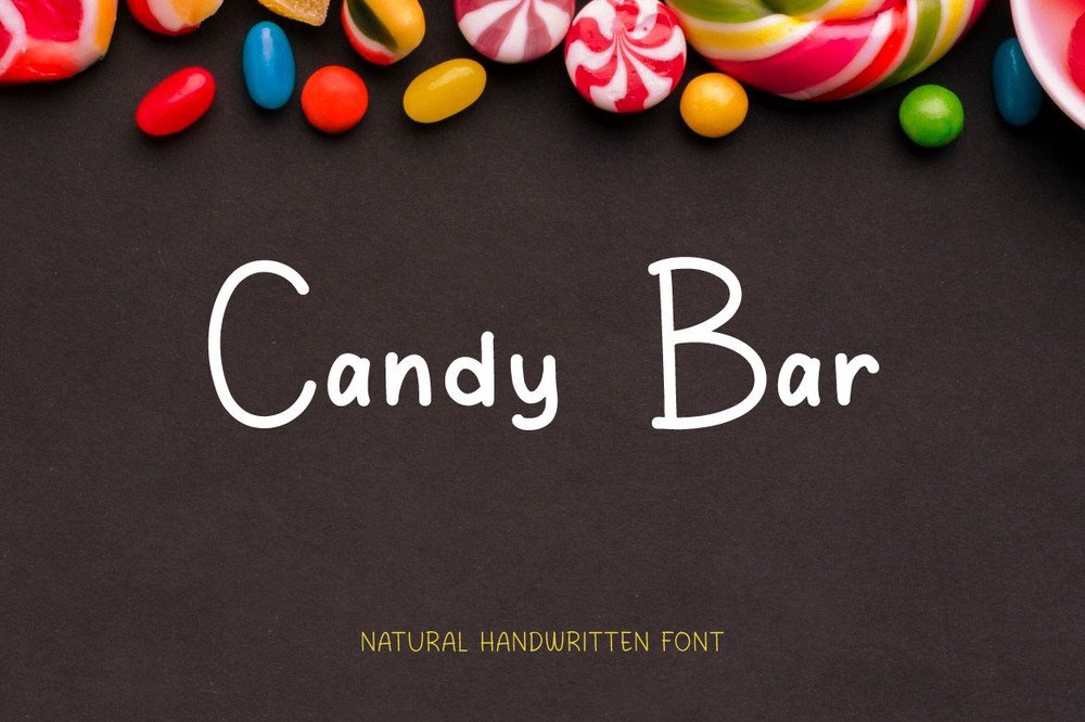 Schriftart Candy Bar