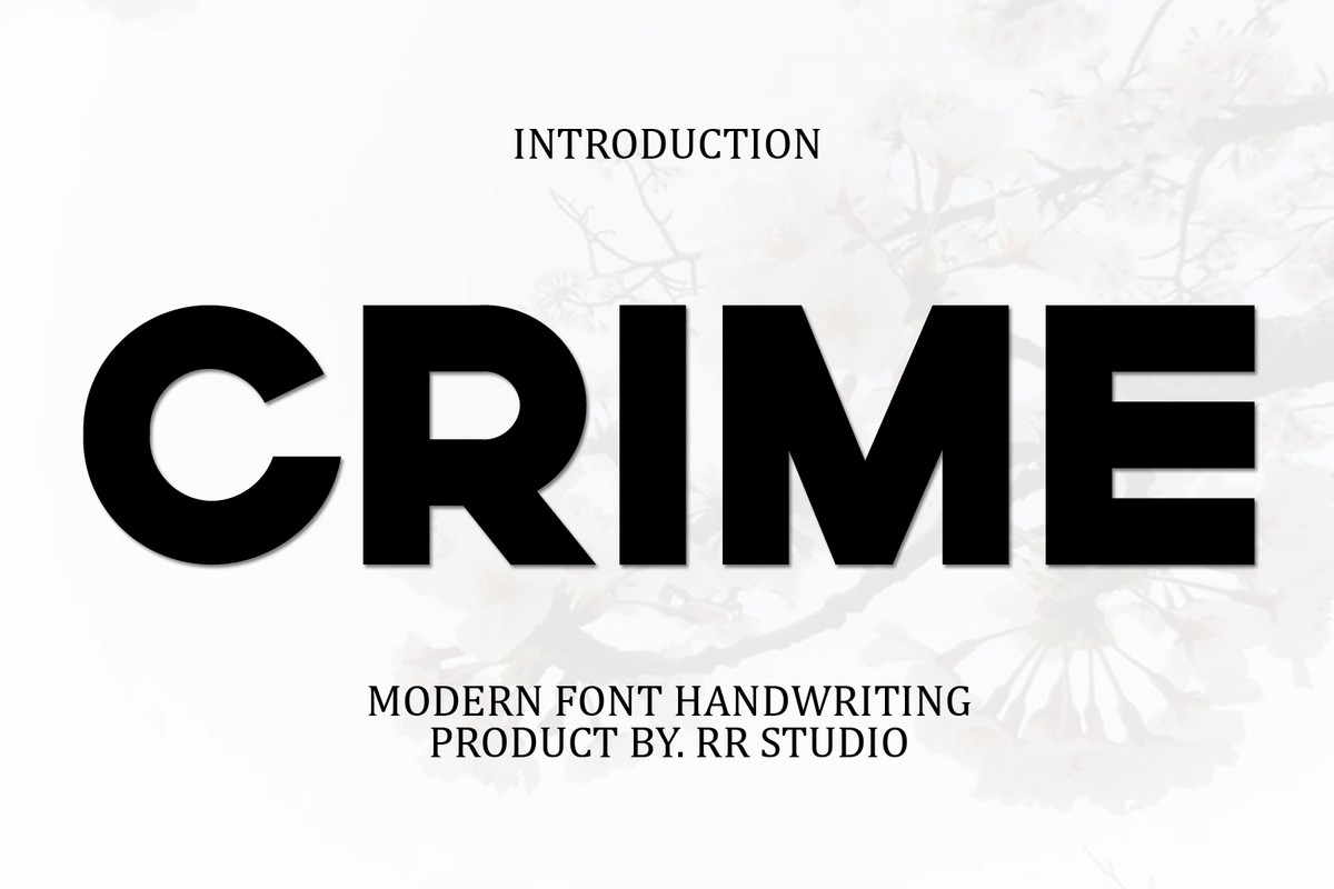 Schriftart Crime