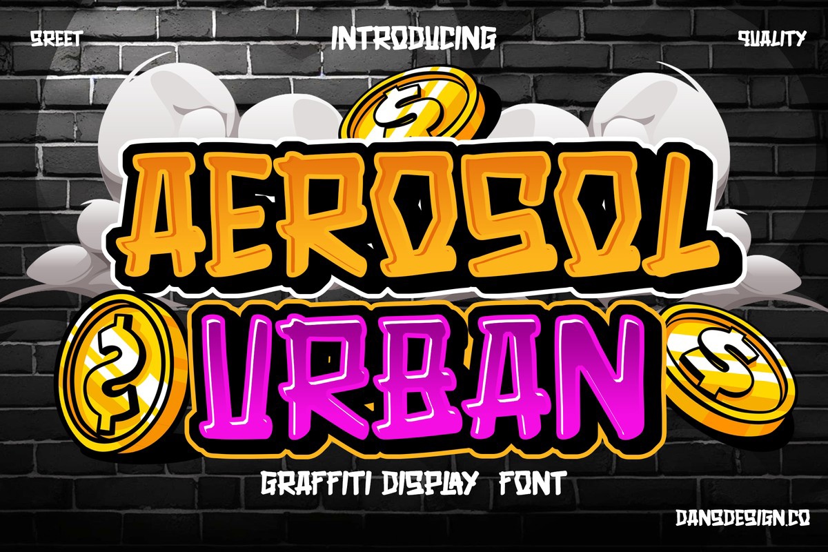 Schriftart Aerosol Urban