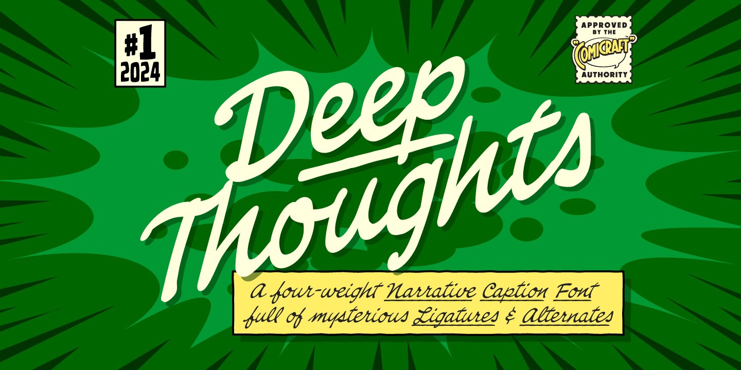 Schriftart CC Deep Thoughts