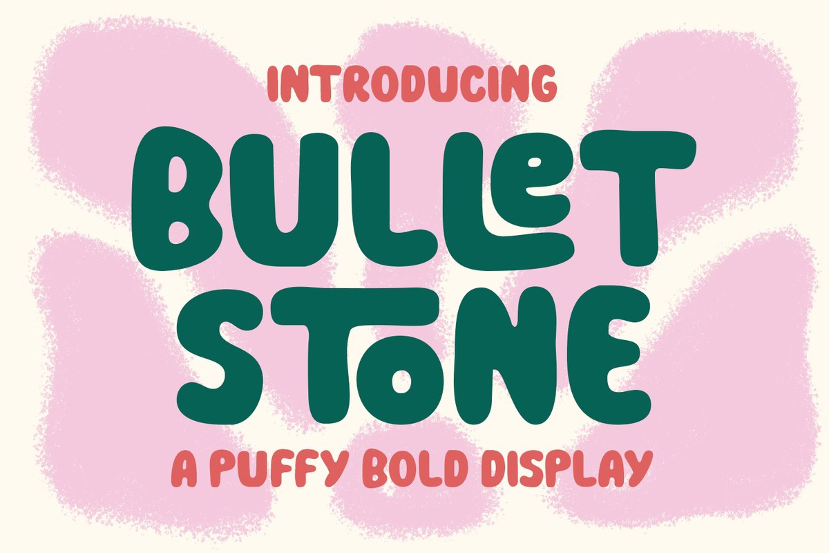 Schriftart Bullet Stone