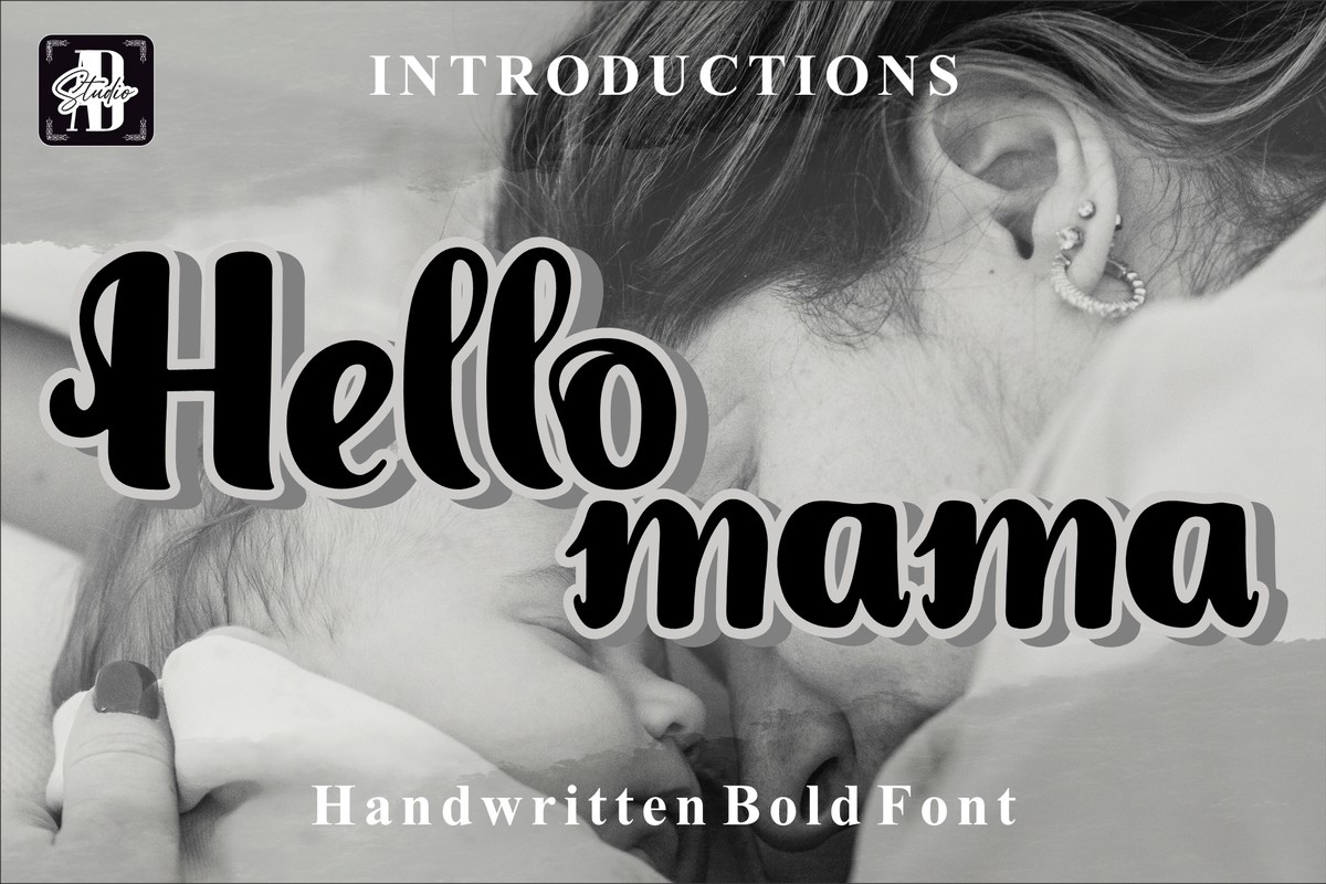 Schriftart Hello Mama