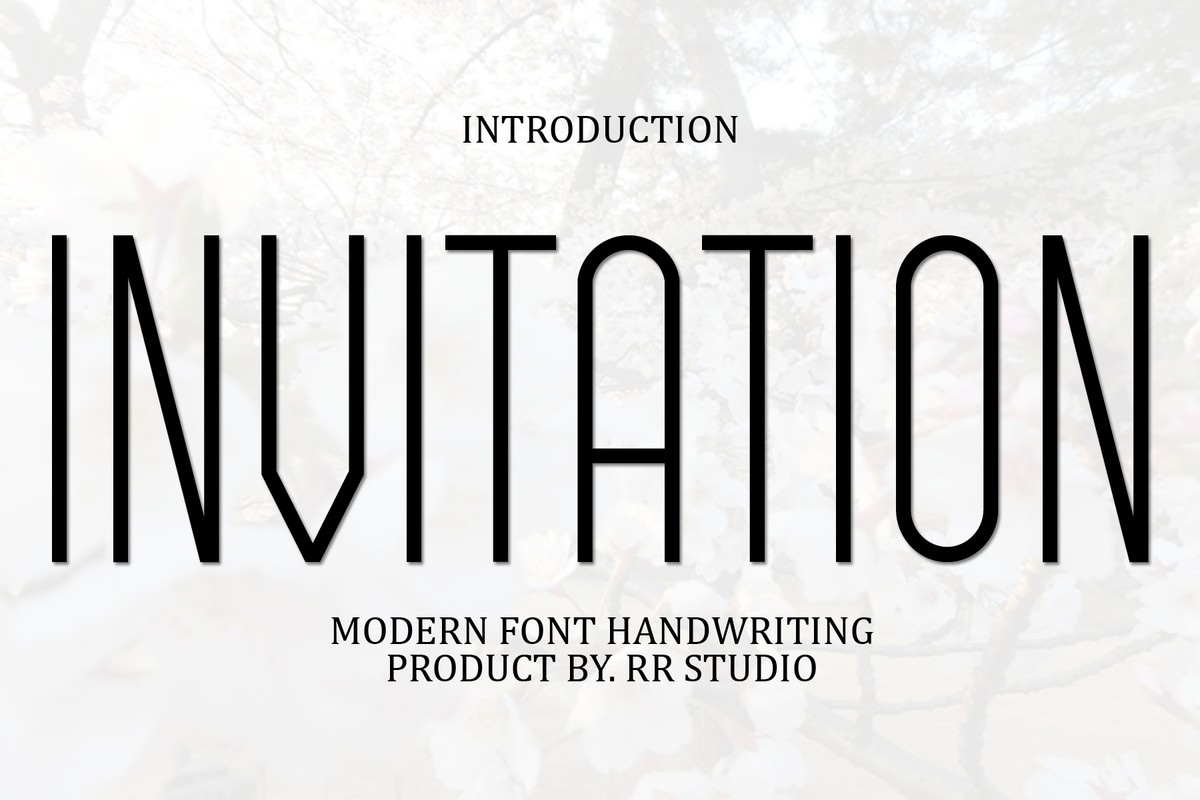 Schriftart Invitation