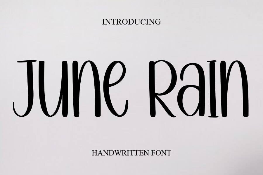 Schriftart June Rain