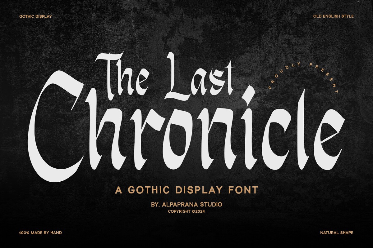 Schriftart Last Chronicle