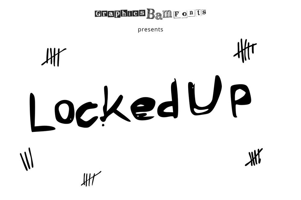 Schriftart Locked Up