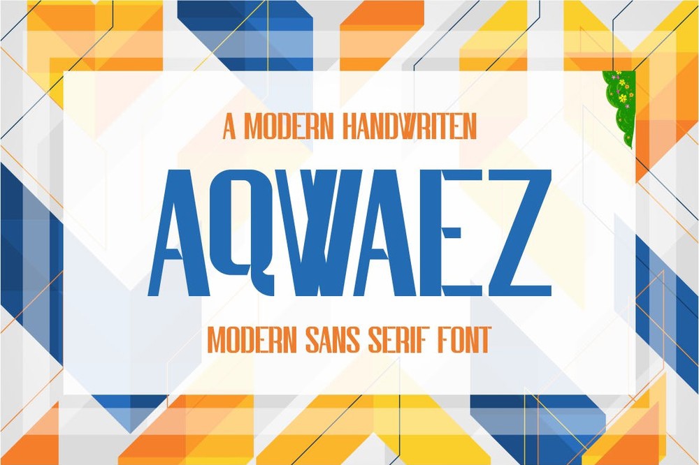 Schriftart Aqwaez