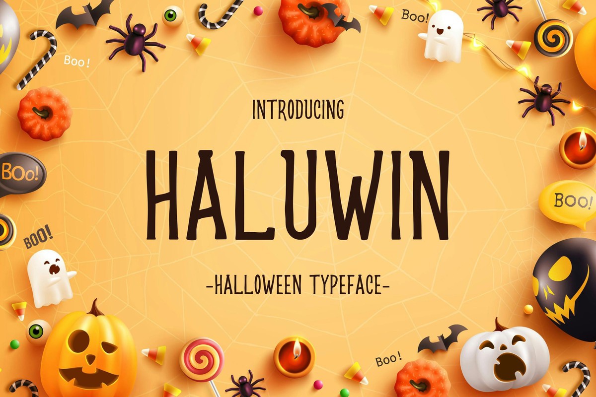 Schriftart Haluwin