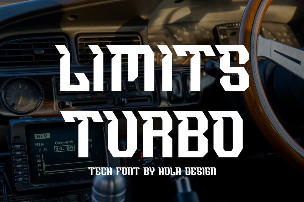 Schriftart Limits Turbo