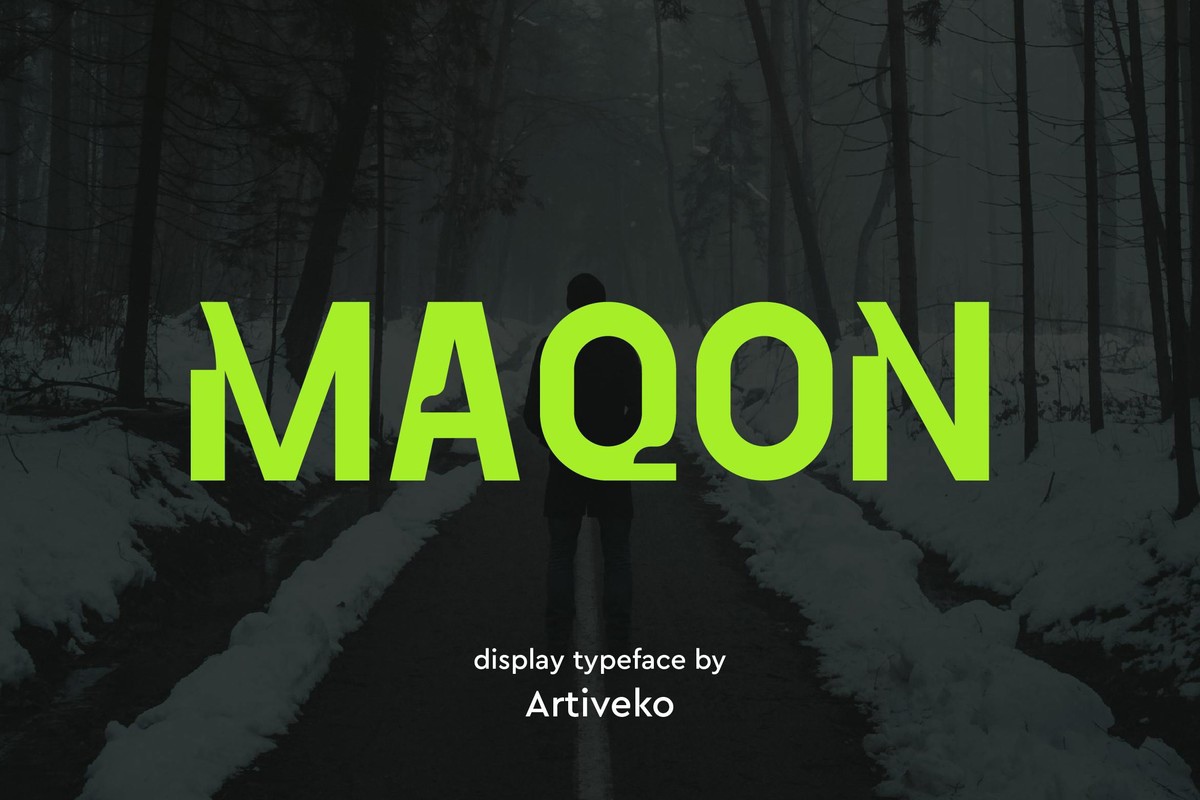 Schriftart Maqon