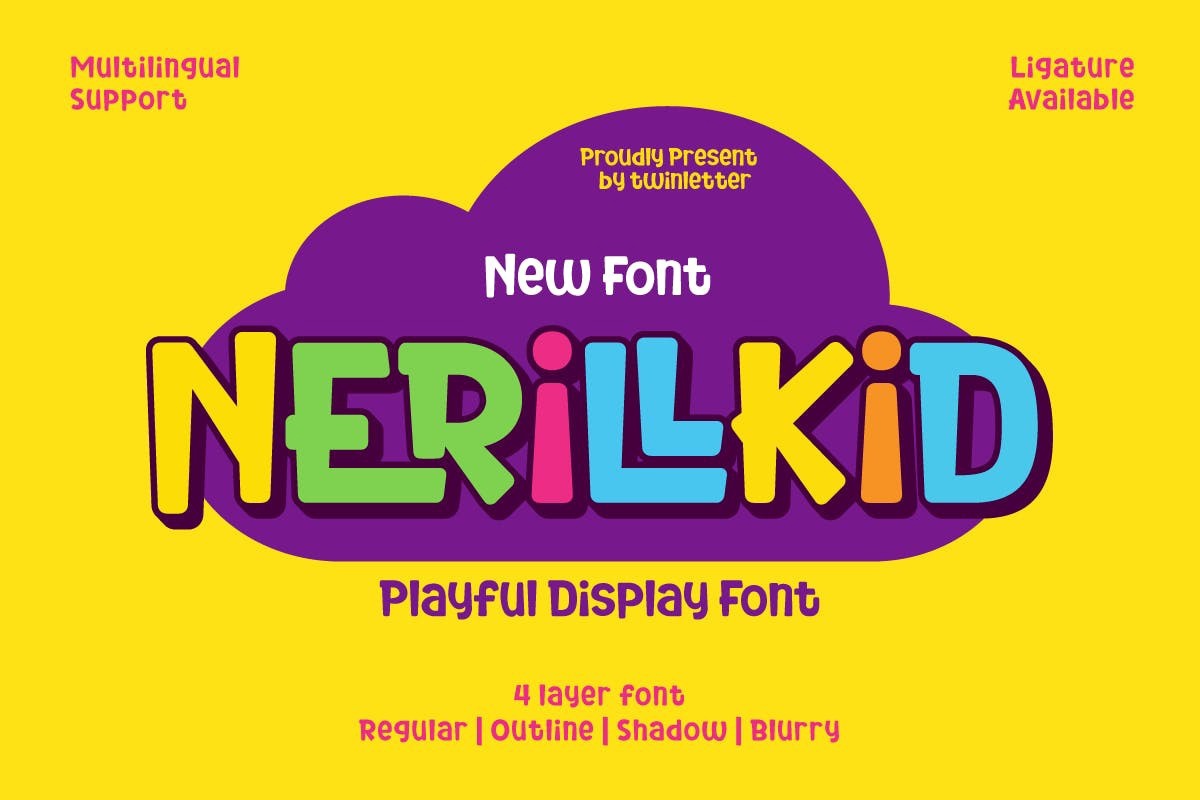 Schriftart Nerillkid