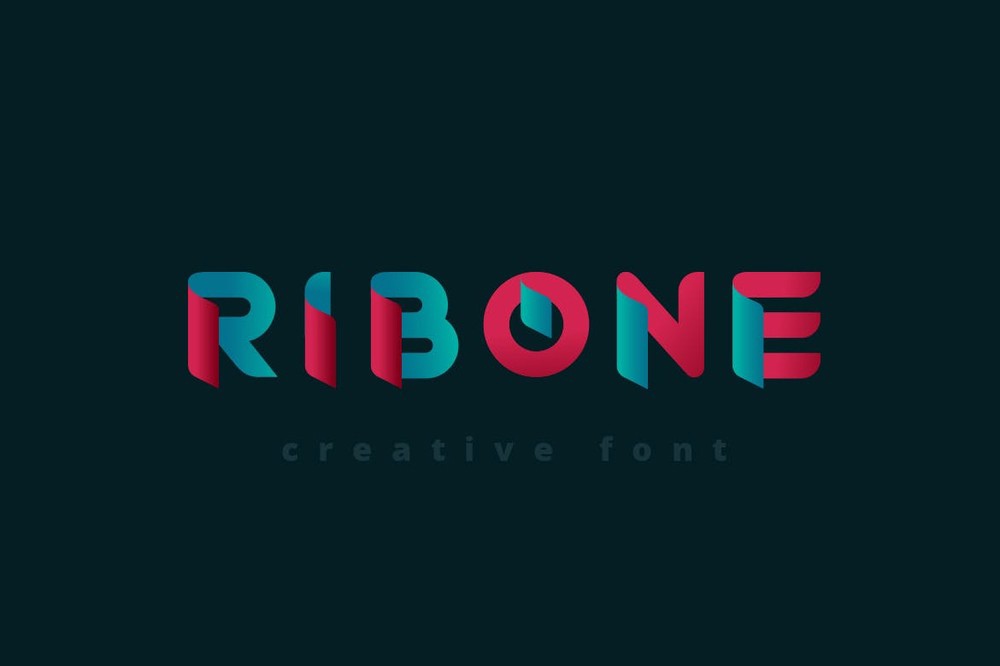 Schriftart RibOne