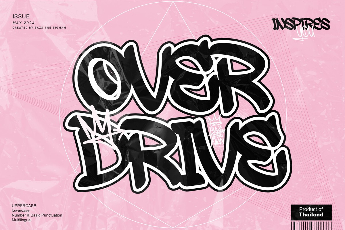 Schriftart Overdrive