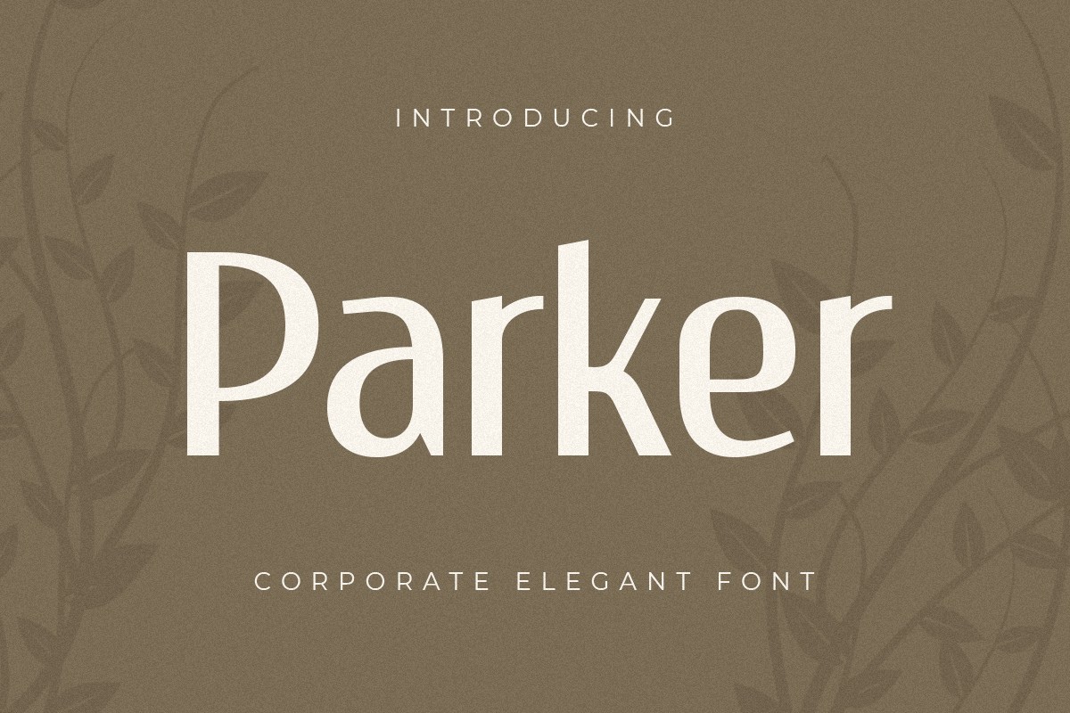 Schriftart Parker