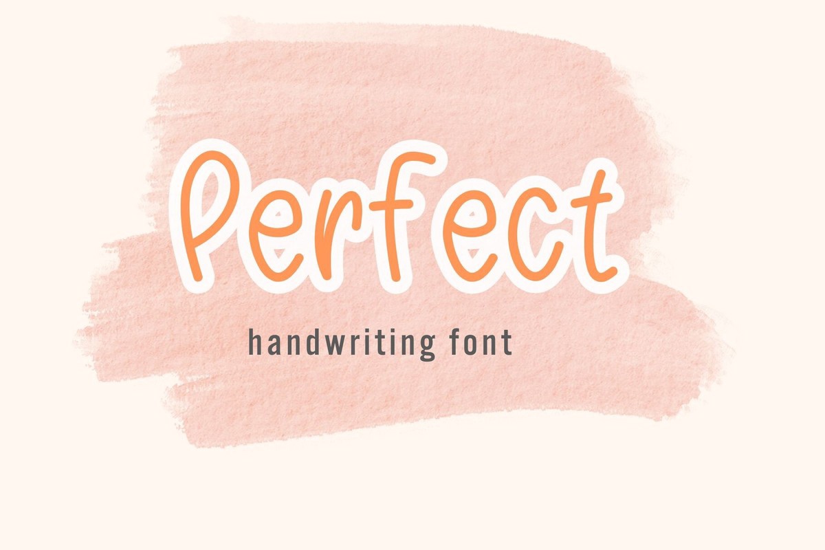 Schriftart Perfect