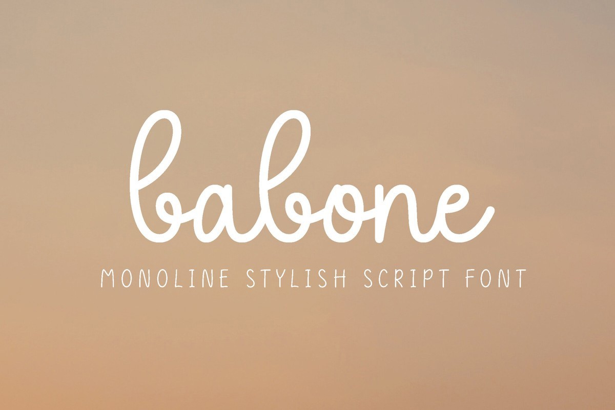 Schriftart Babone