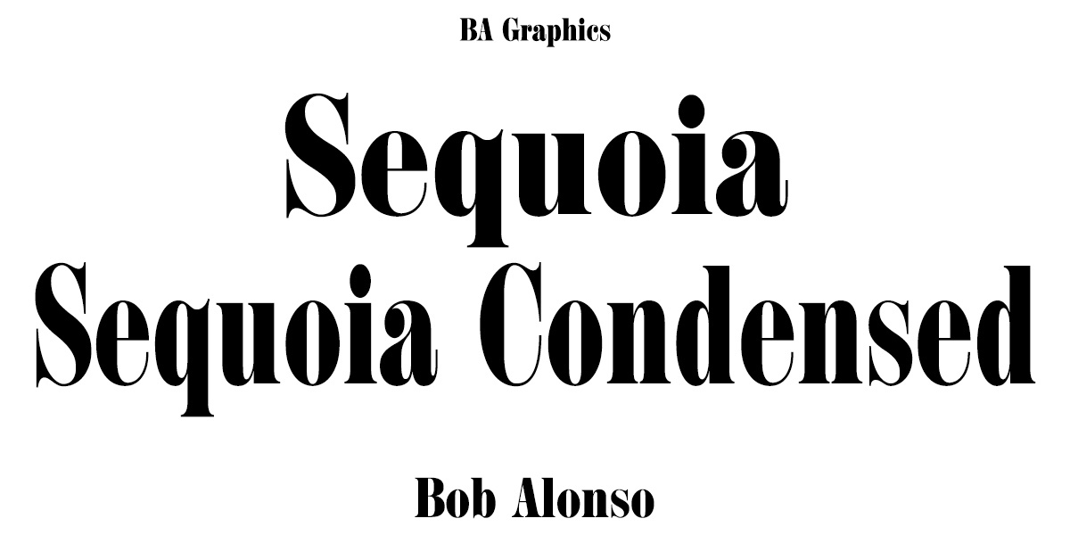 Schriftart Sequoia