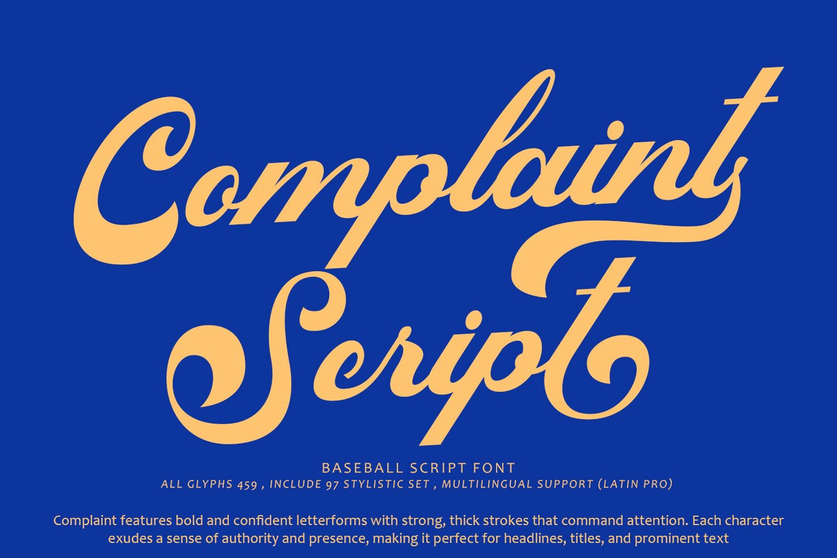 Schriftart Complaint