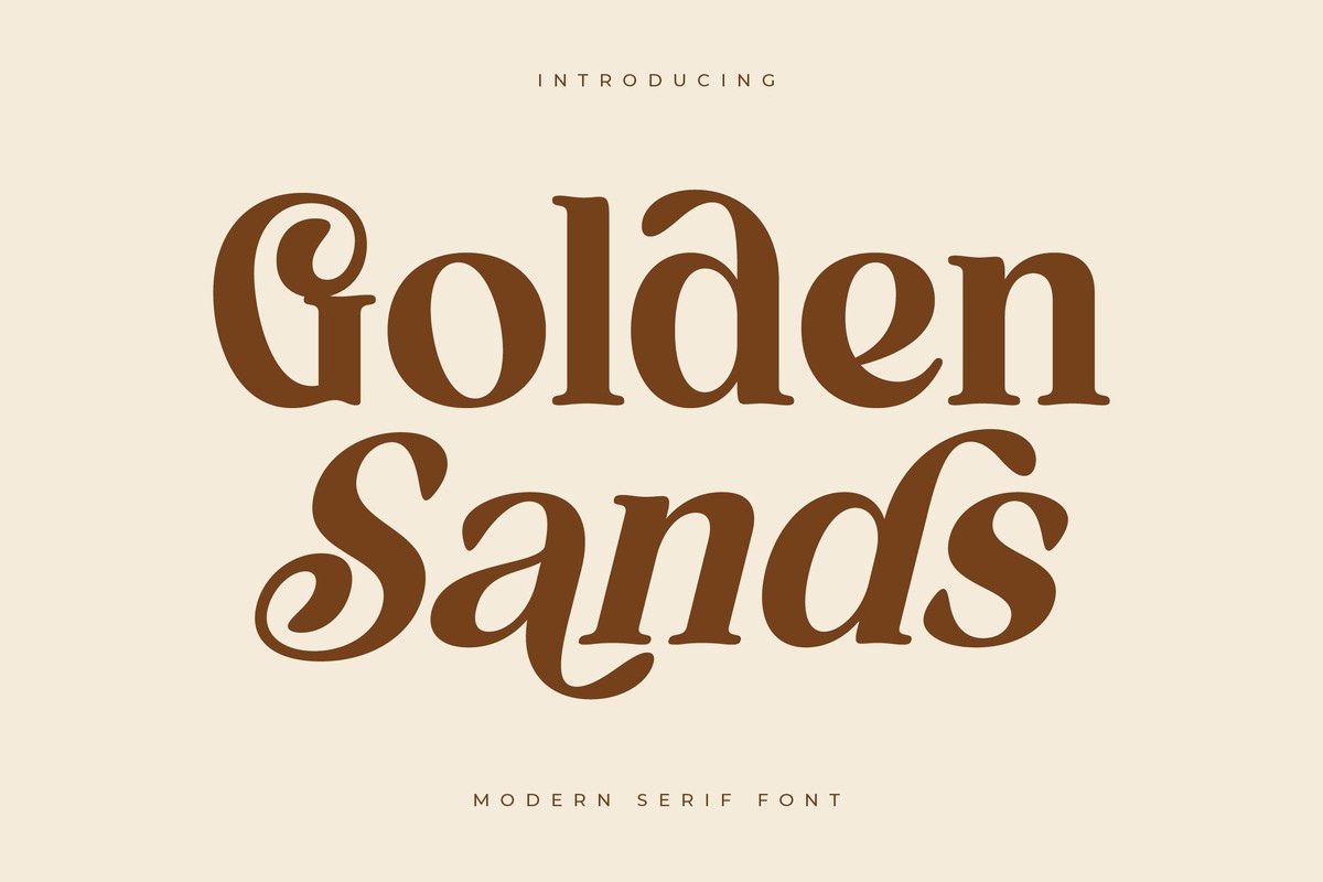 Schriftart Golden Sands