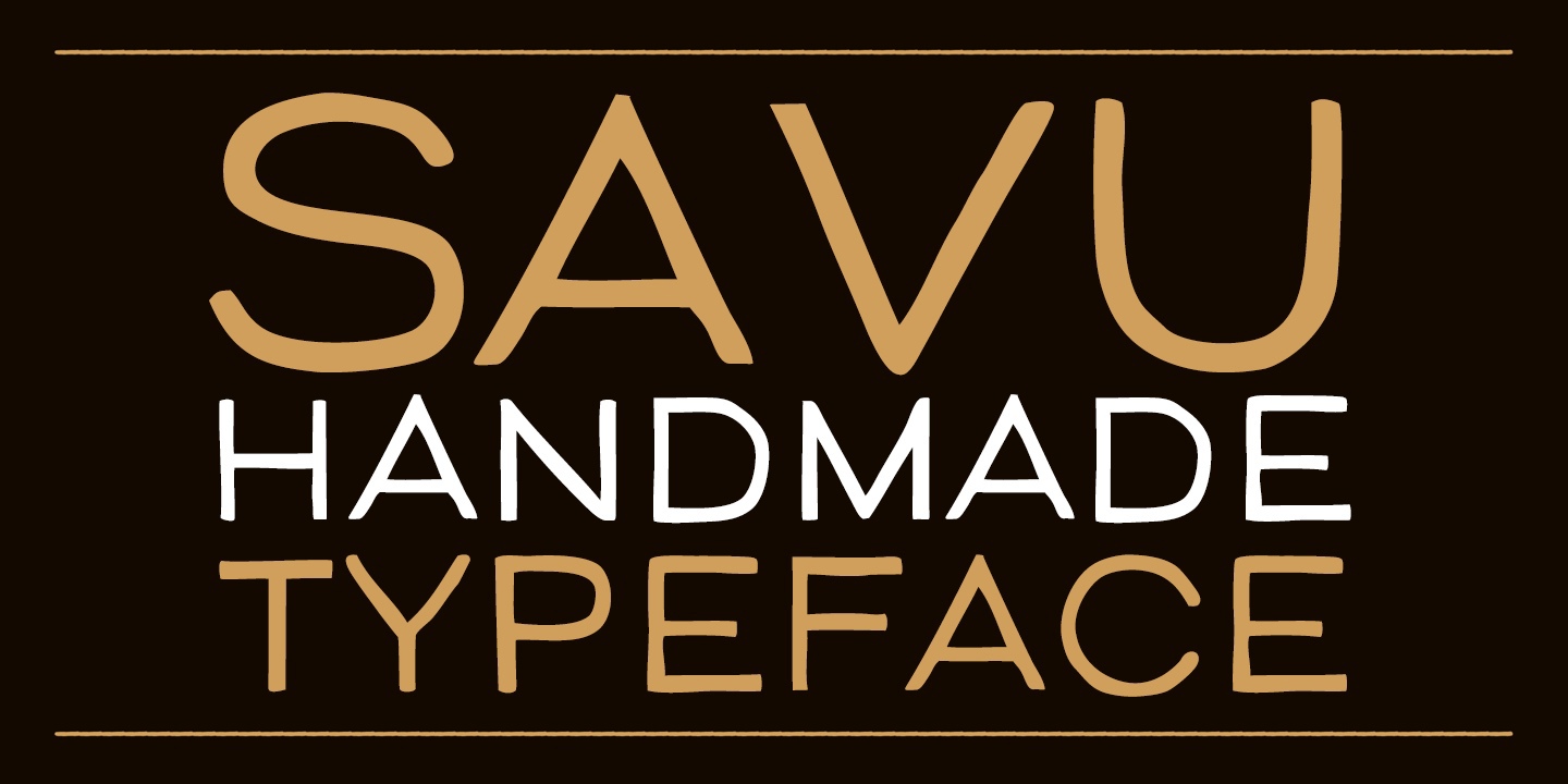 Schriftart Savu