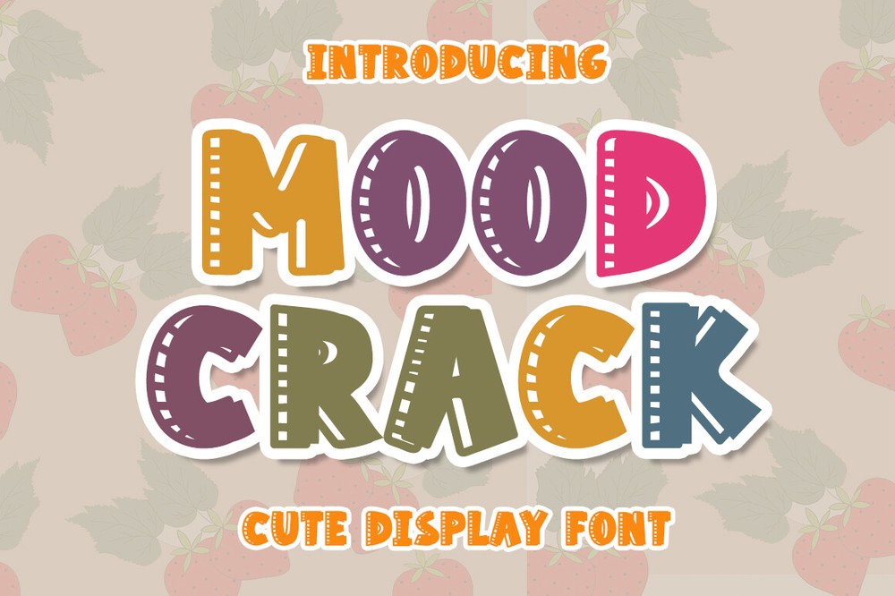 Schriftart Mood Crack