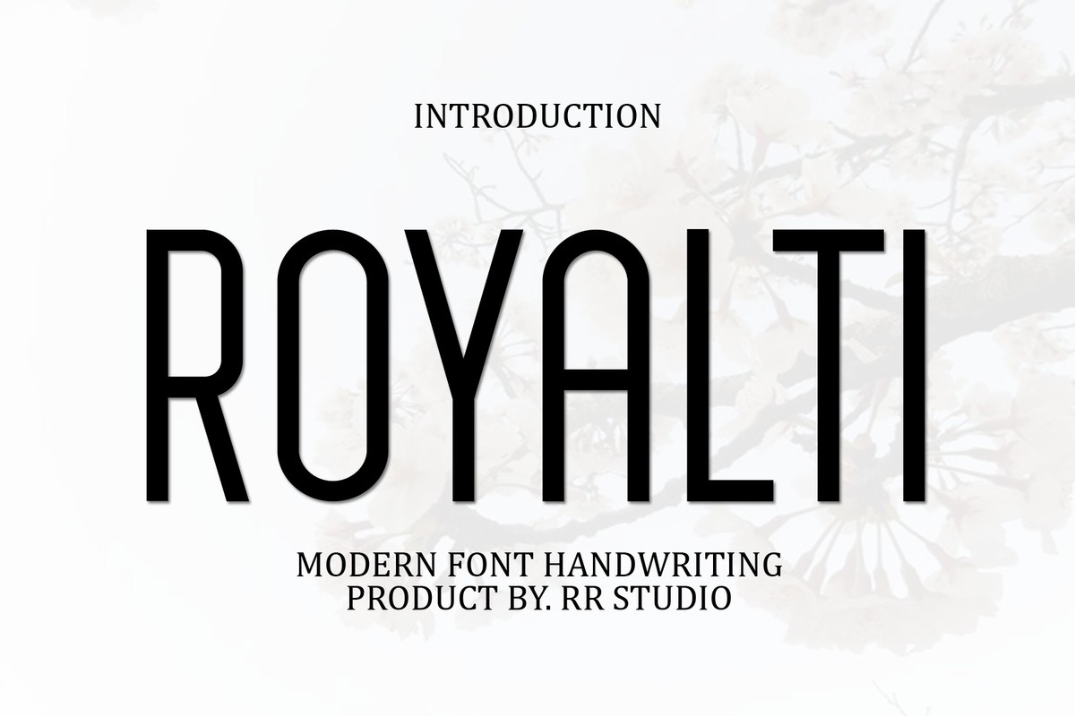 Schriftart Royalti