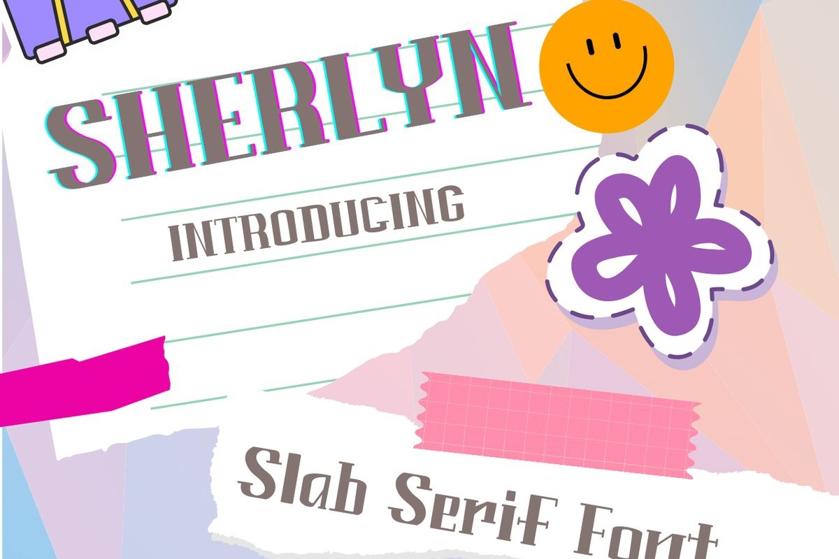 Schriftart Sherlyn