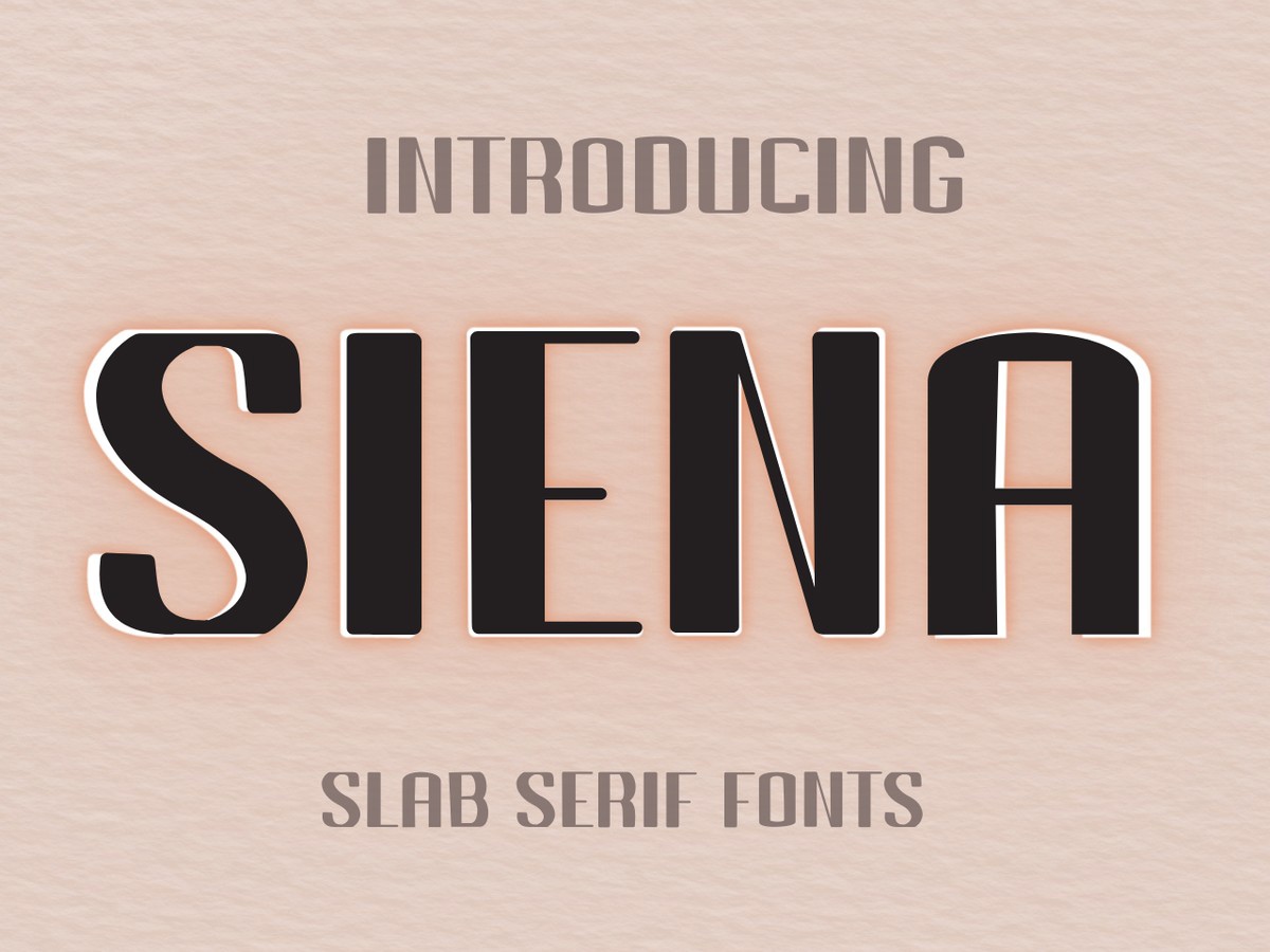 Schriftart Siena