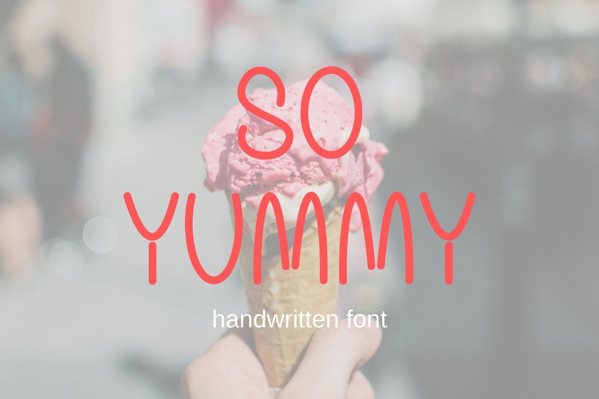 Schriftart So Yummy