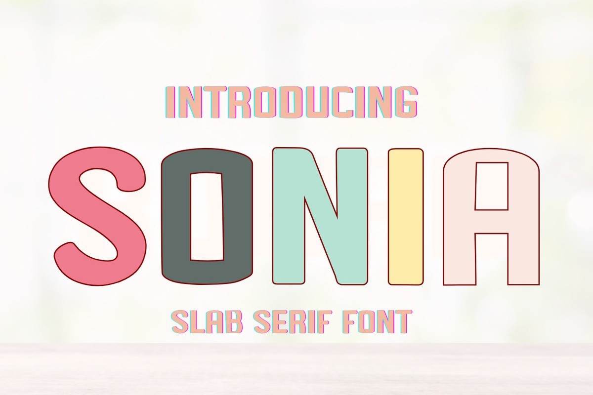 Schriftart Sonia