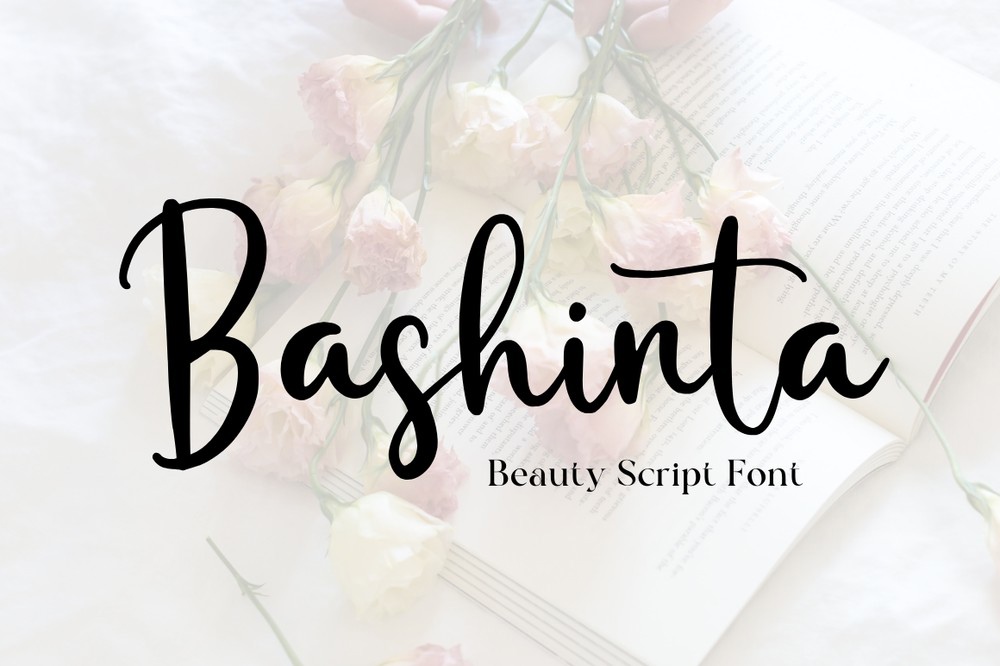 Schriftart Bashinta