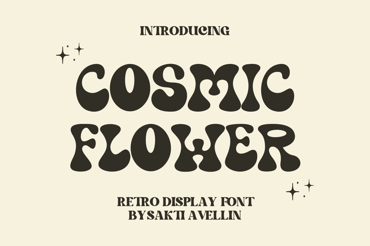 Schriftart Cosmic Flower