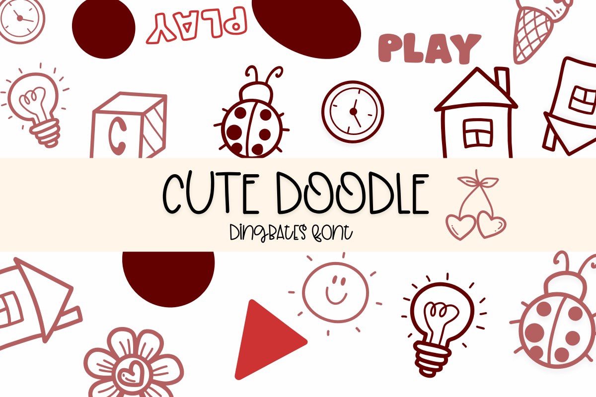 Schriftart Cute Doodle